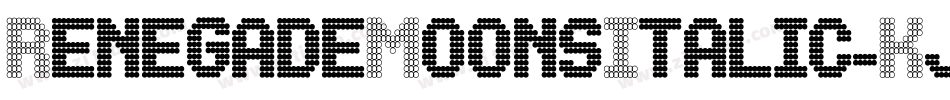 RenegadeMoonsItalic-Kj9A字体转换