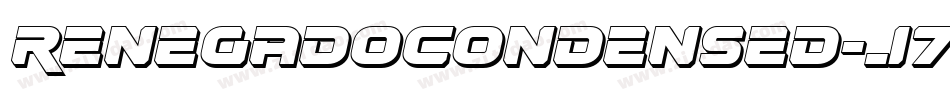 RenegadoCondensed-J7xn字体转换