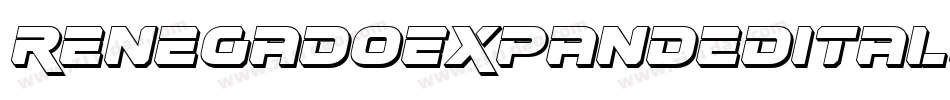 RenegadoExpandedItalic-zzEl字体转换