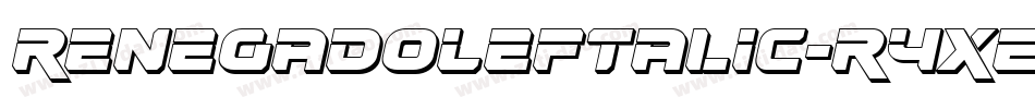 RenegadoLeftalic-R4xe字体转换