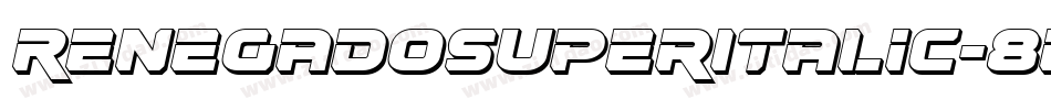RenegadoSuperItalic-8pVA字体转换