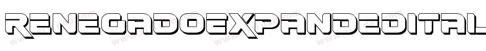 RenegadoExpandedItalic-zzEl字体转换