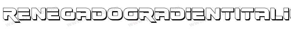 RenegadoGradientItalic-63zv字体转换