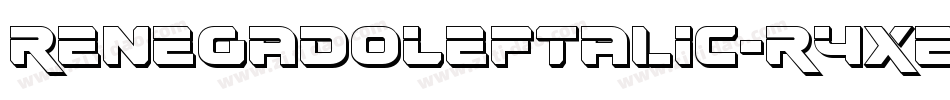 RenegadoLeftalic-R4xe字体转换