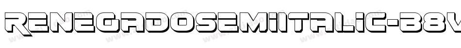 RenegadoSemiItalic-B8Vn字体转换