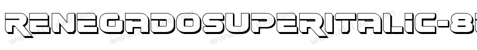 RenegadoSuperItalic-8pVA字体转换