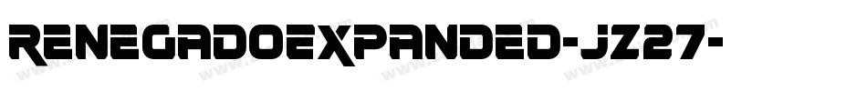 RenegadoExpanded-jz27字体转换
