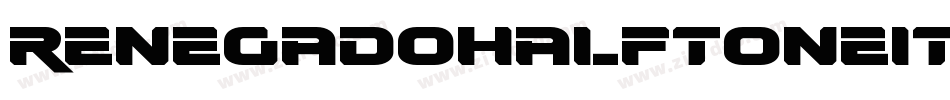 RenegadoHalftoneItalic-9DV0字体转换