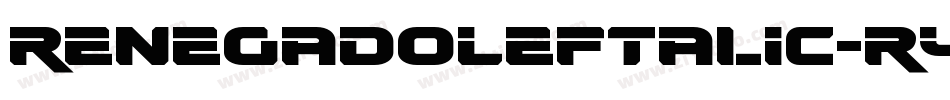RenegadoLeftalic-R4xe字体转换