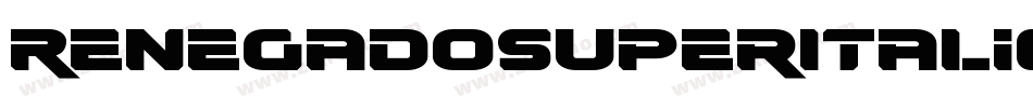 RenegadoSuperItalic-8pVA字体转换