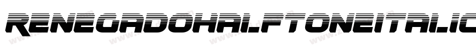 RenegadoHalftoneItalic-9DV0字体转换
