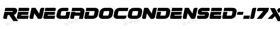 RenegadoCondensed-J7xn字体转换