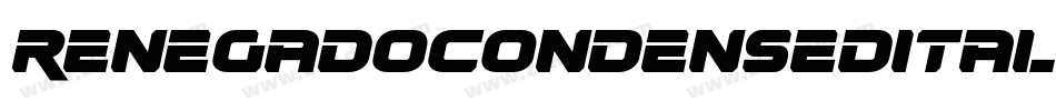 RenegadoCondensedItalic-G2xZ字体转换
