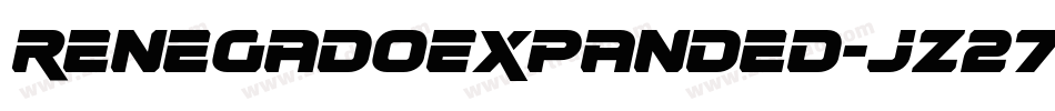 RenegadoExpanded-jz27字体转换