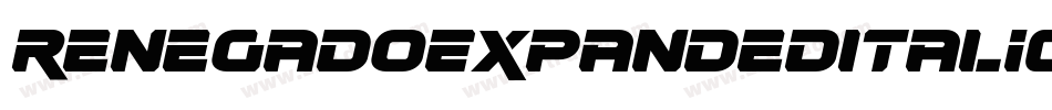RenegadoExpandedItalic-zzEl字体转换