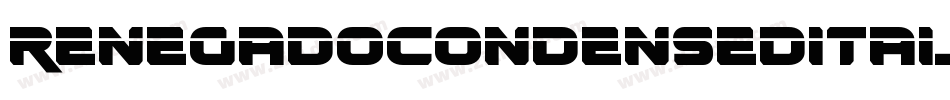 RenegadoCondensedItalic-G2xZ字体转换