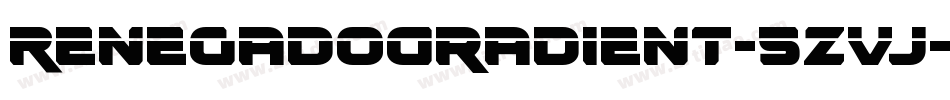 RenegadoGradient-5ZVj字体转换