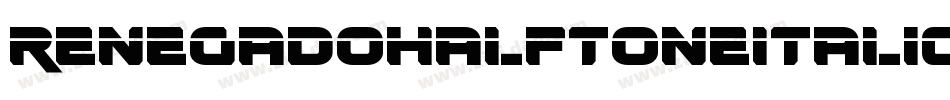 RenegadoHalftoneItalic-9DV0字体转换