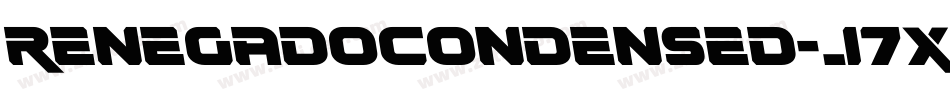 RenegadoCondensed-J7xn字体转换