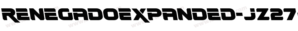 RenegadoExpanded-jz27字体转换