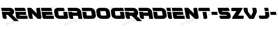 RenegadoGradient-5ZVj字体转换