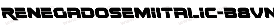 RenegadoSemiItalic-B8Vn字体转换