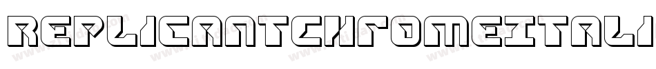 ReplicantChromeItalic-1GPPM字体转换