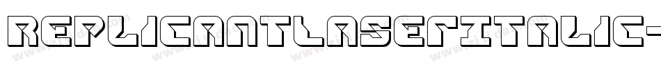 ReplicantLaserItalic-d9AA7字体转换