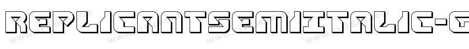 ReplicantSemiItalic-gxjj6字体转换