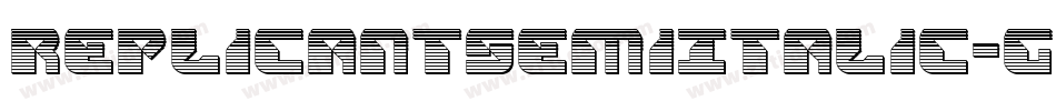 ReplicantSemiItalic-gxjj6字体转换