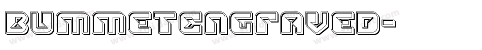 BummetEngraved字体转换