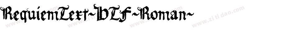 RequiemText-HTF-Roman字体转换