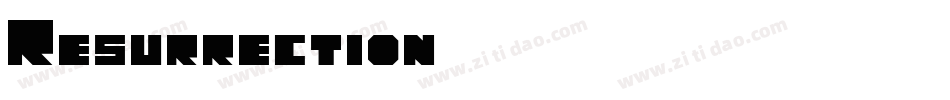 Resurrection字体转换