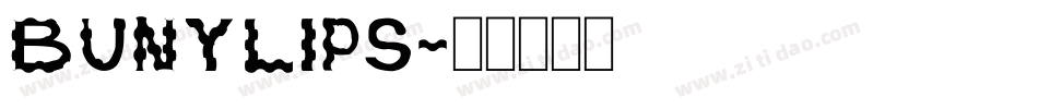 BUNYLIPS字体转换