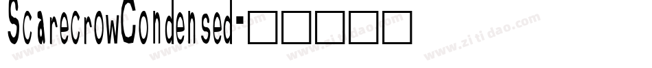 ScarecrowCondensed字体转换