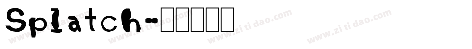 Splatch字体转换