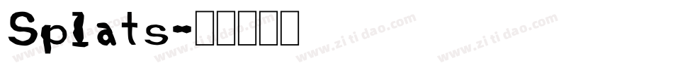 Splats字体转换