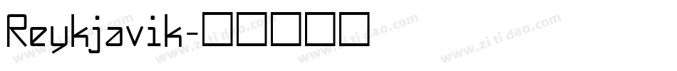 Reykjavik字体转换