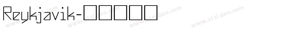 Reykjavik字体转换
