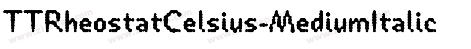 TTRheostatCelsius-MediumItalic字体转换