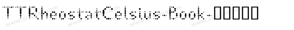 TTRheostatCelsius-Book字体转换