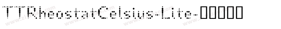 TTRheostatCelsius-Lite字体转换