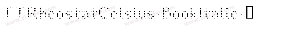 TTRheostatCelsius-BookItalic字体转换