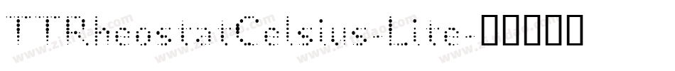 TTRheostatCelsius-Lite字体转换