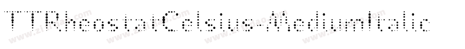 TTRheostatCelsius-MediumItalic字体转换