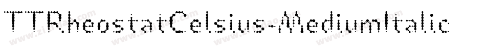 TTRheostatCelsius-MediumItalic字体转换