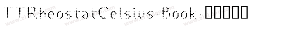 TTRheostatCelsius-Book字体转换