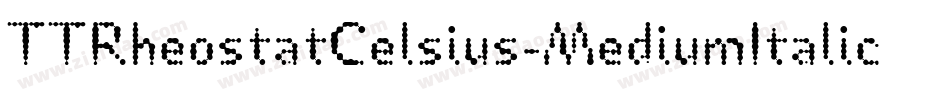 TTRheostatCelsius-MediumItalic字体转换