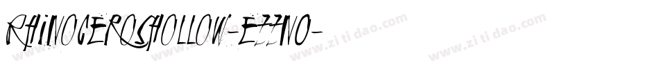RhinocerosHollow-eZZnO字体转换