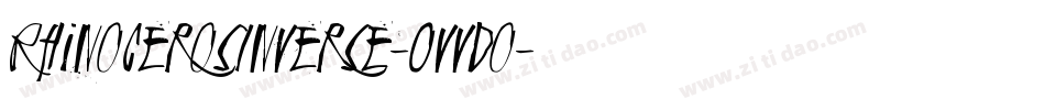 RhinocerosInverse-OVVdo字体转换